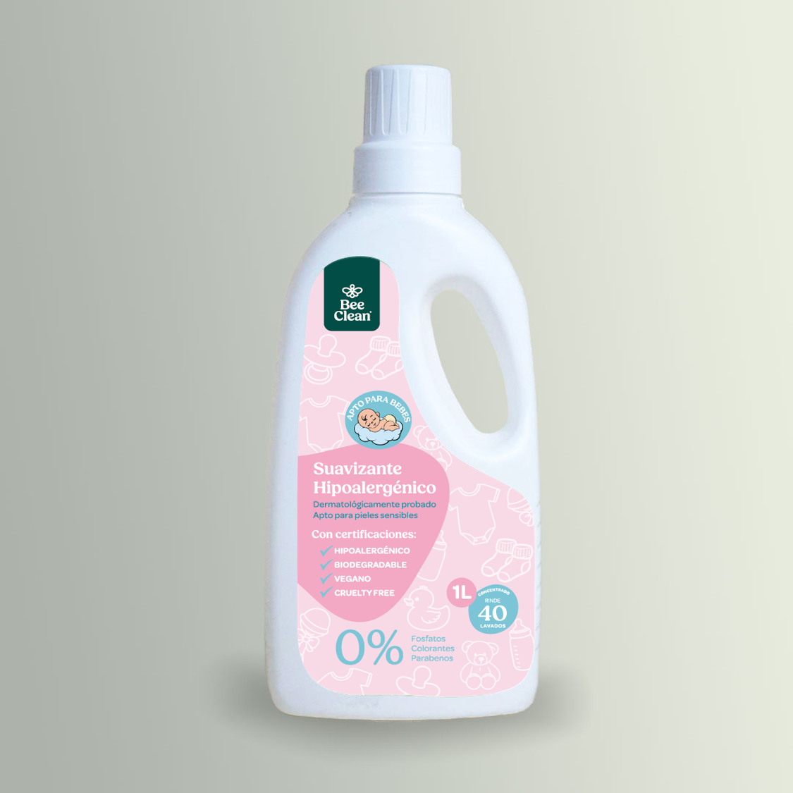 Suavizante ecológico e hipoalergénico fórmula bebé